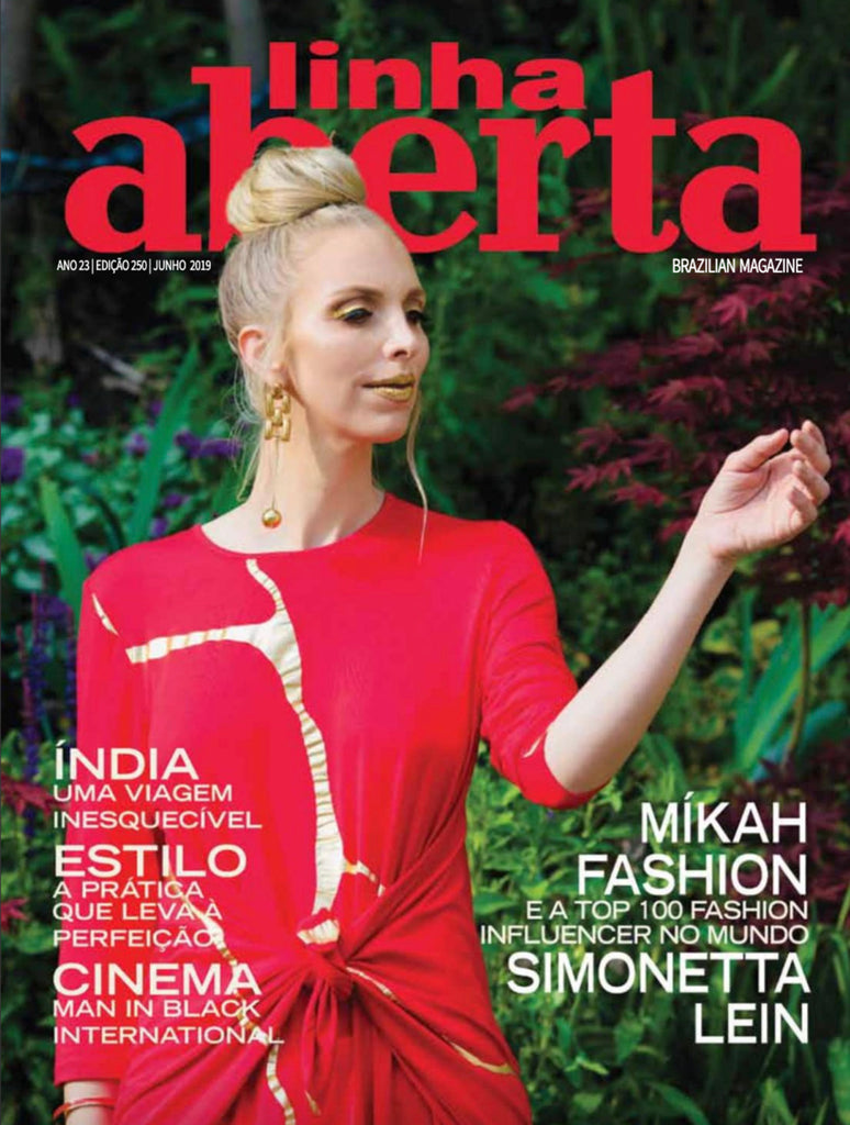 Mikah Fashion Makes the Cover of Linha Aberta