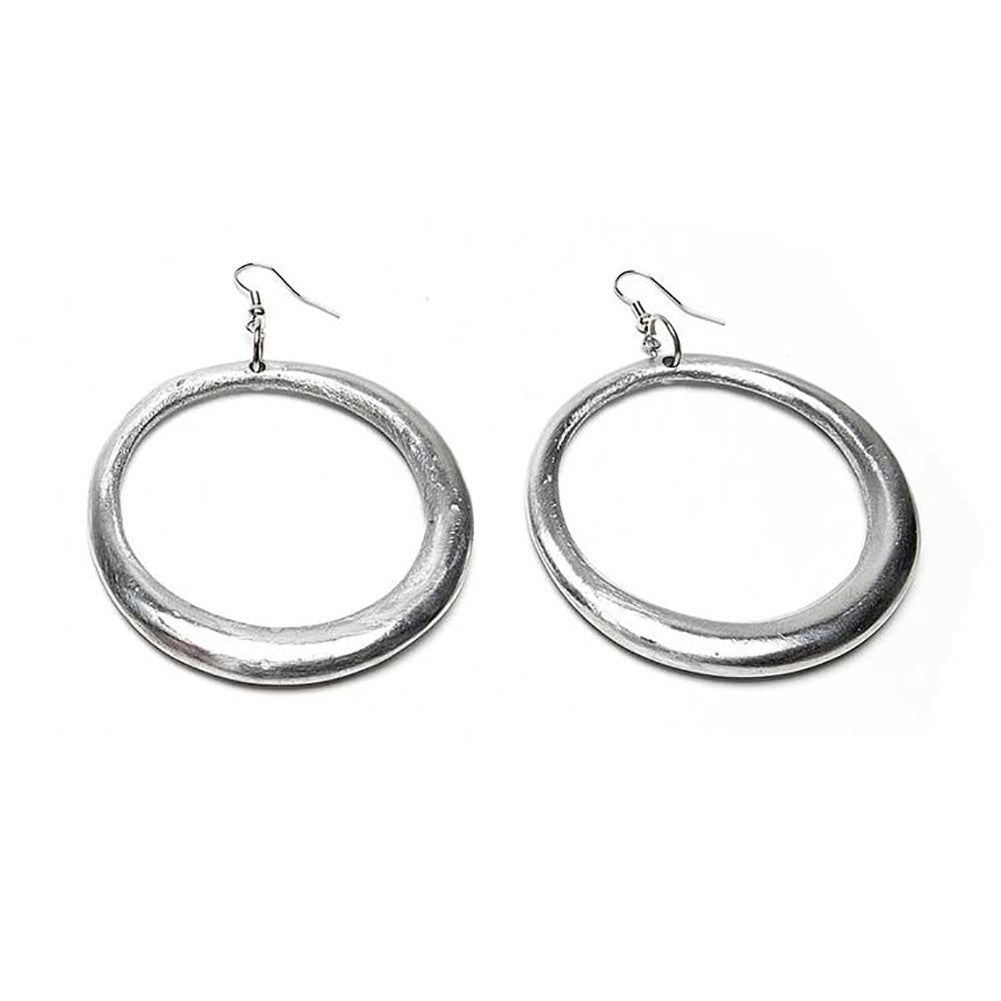 Demi Ronde Bombee - 3 dimensional oversized circular shaped earrings