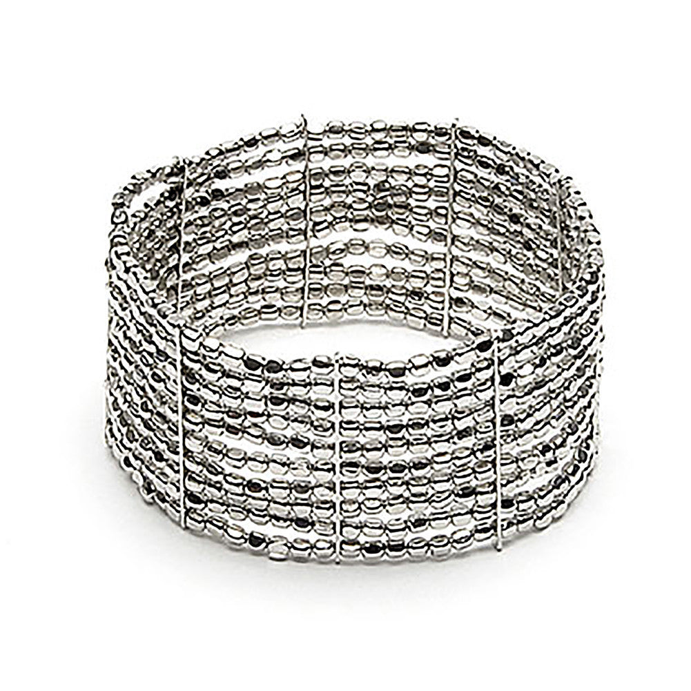 Micropepite - Multi layered elastic bracelet with mini beads