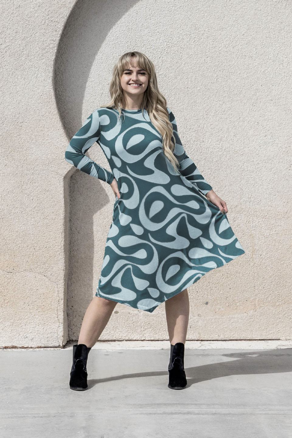 Hikari Dress Flow print