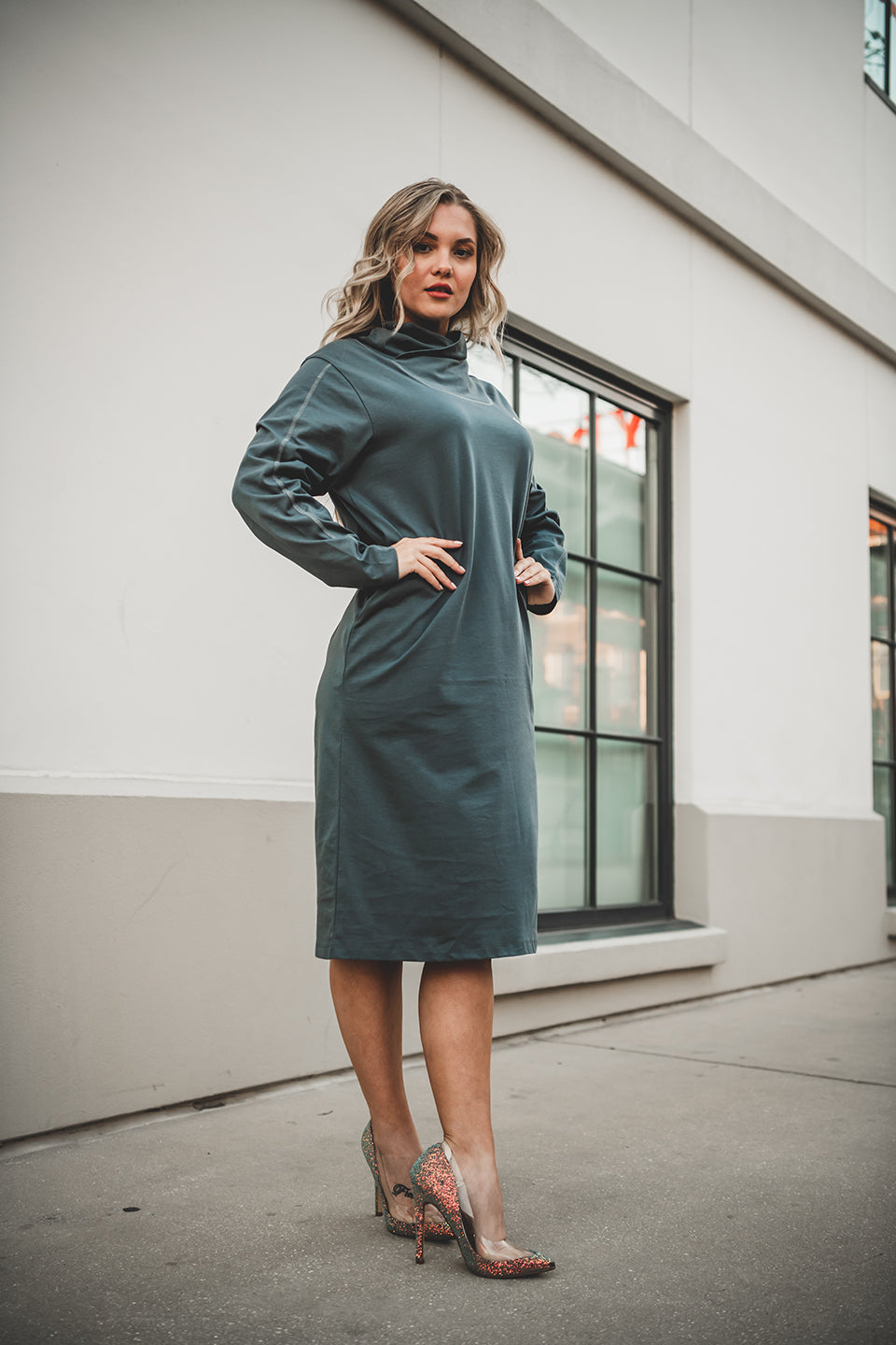 Miya Dress (COTTON) Grey