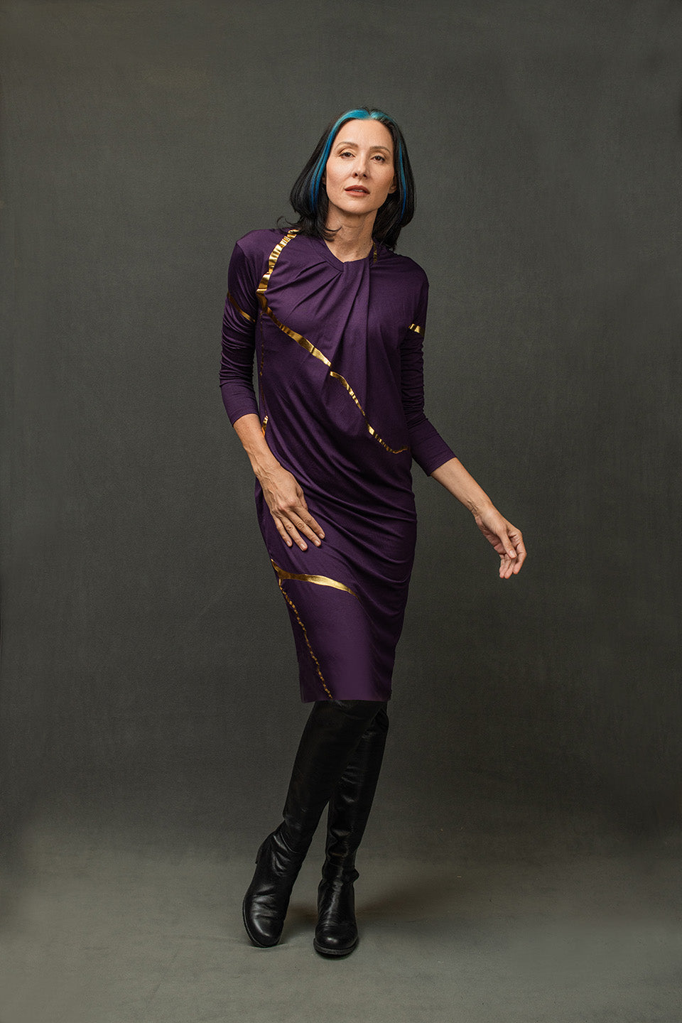 Aimi Dress Plum