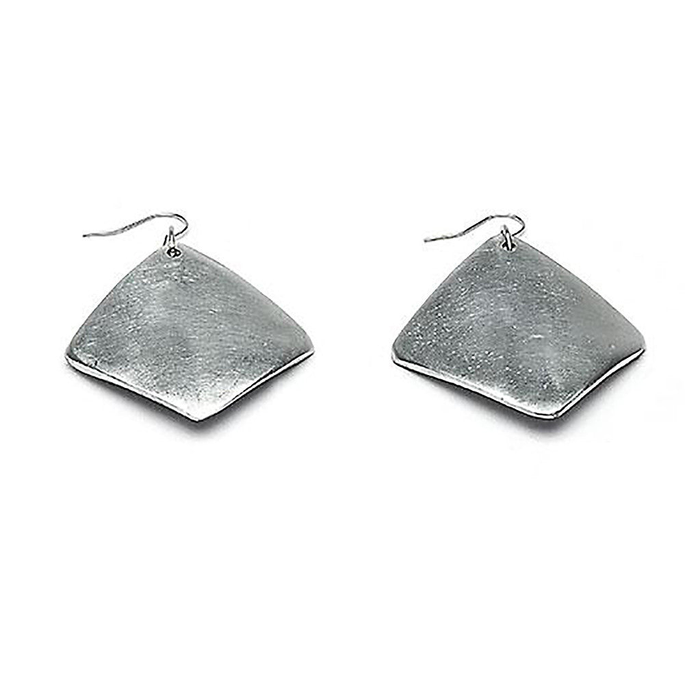 Carre Pile Pm - Small diamond shape earrings