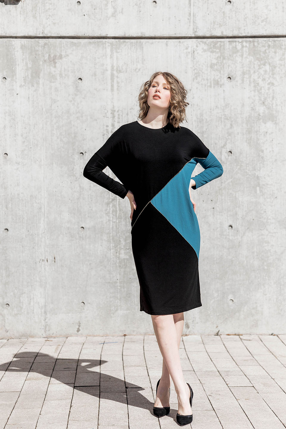 Sato Dress in Teal