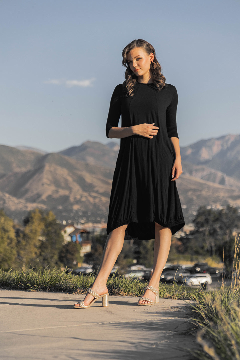 Nobu Dress (Viscose) Black