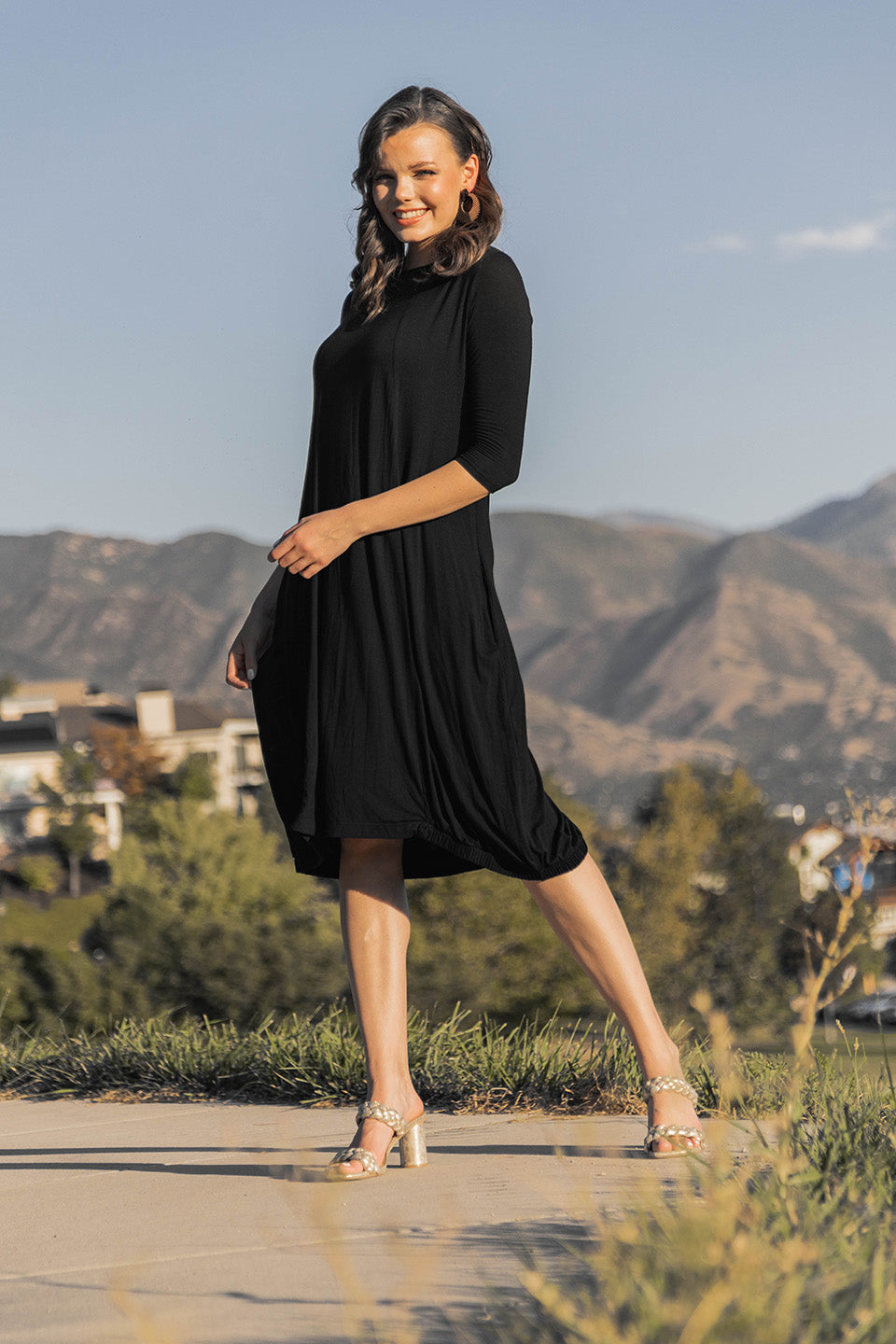 Nobu Dress (Viscose) Black