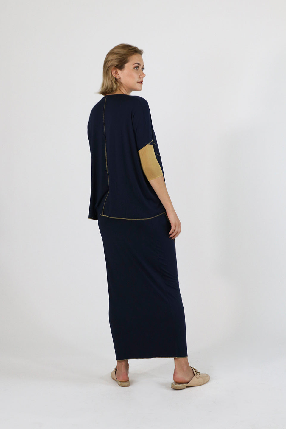 Sachie Skirt in Navy