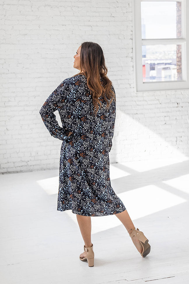 Saori Floral Shirt Dress